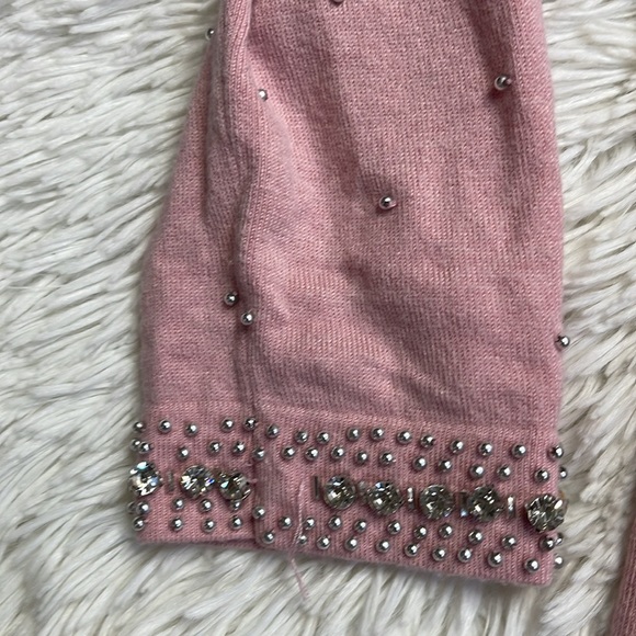 Boden Jeweled Neckline Pearl Studded Sweater - Picture 9 of 12